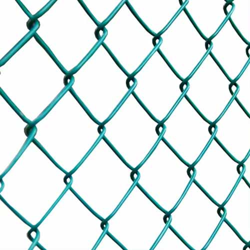 Decorative high security fence airport chain link fence galvanized top with razor barbed wire fence